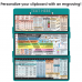 WhiteCoat Clipboard® Trifold - Teal Food Industry Edition